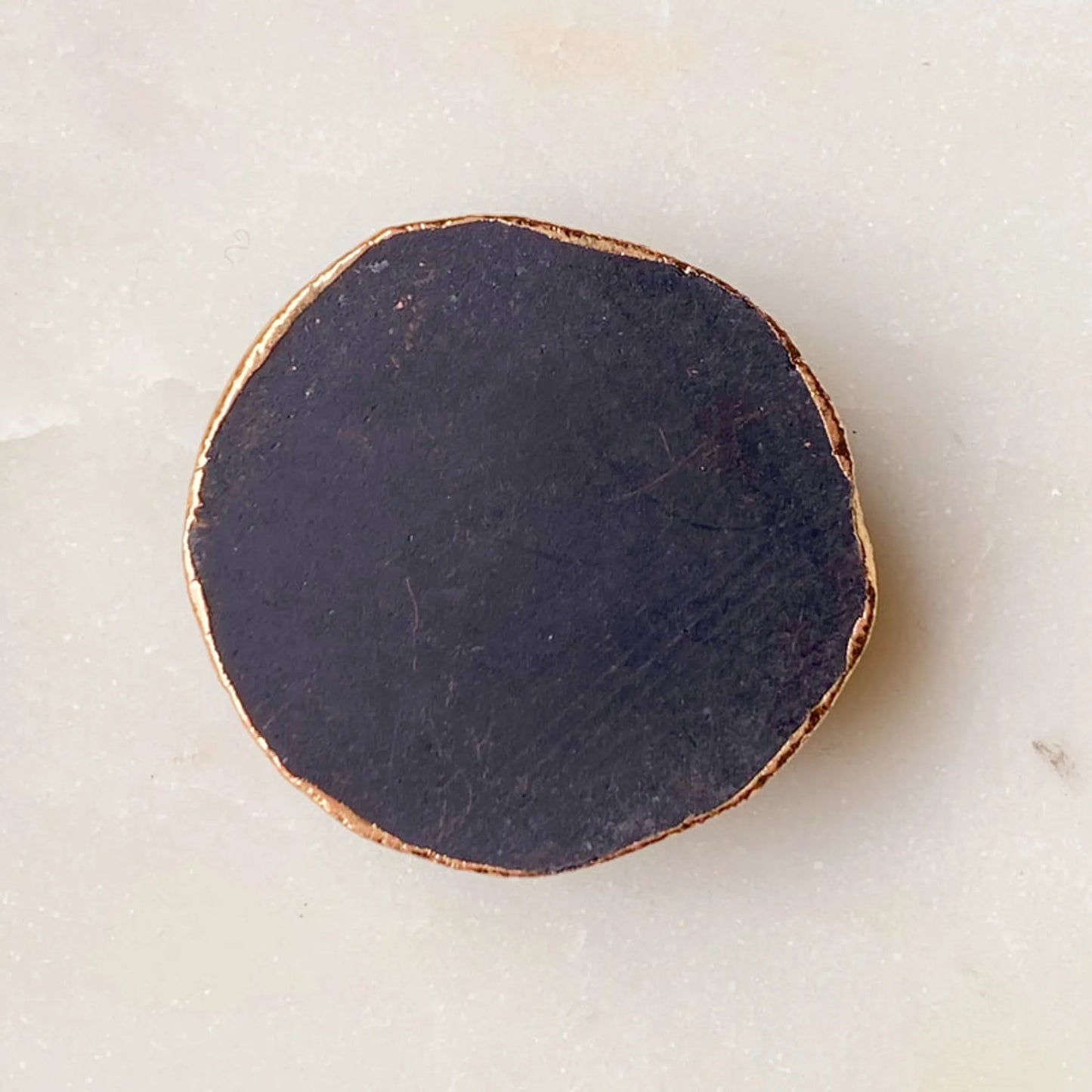 Golden Edge Natural Stone Phone Grip