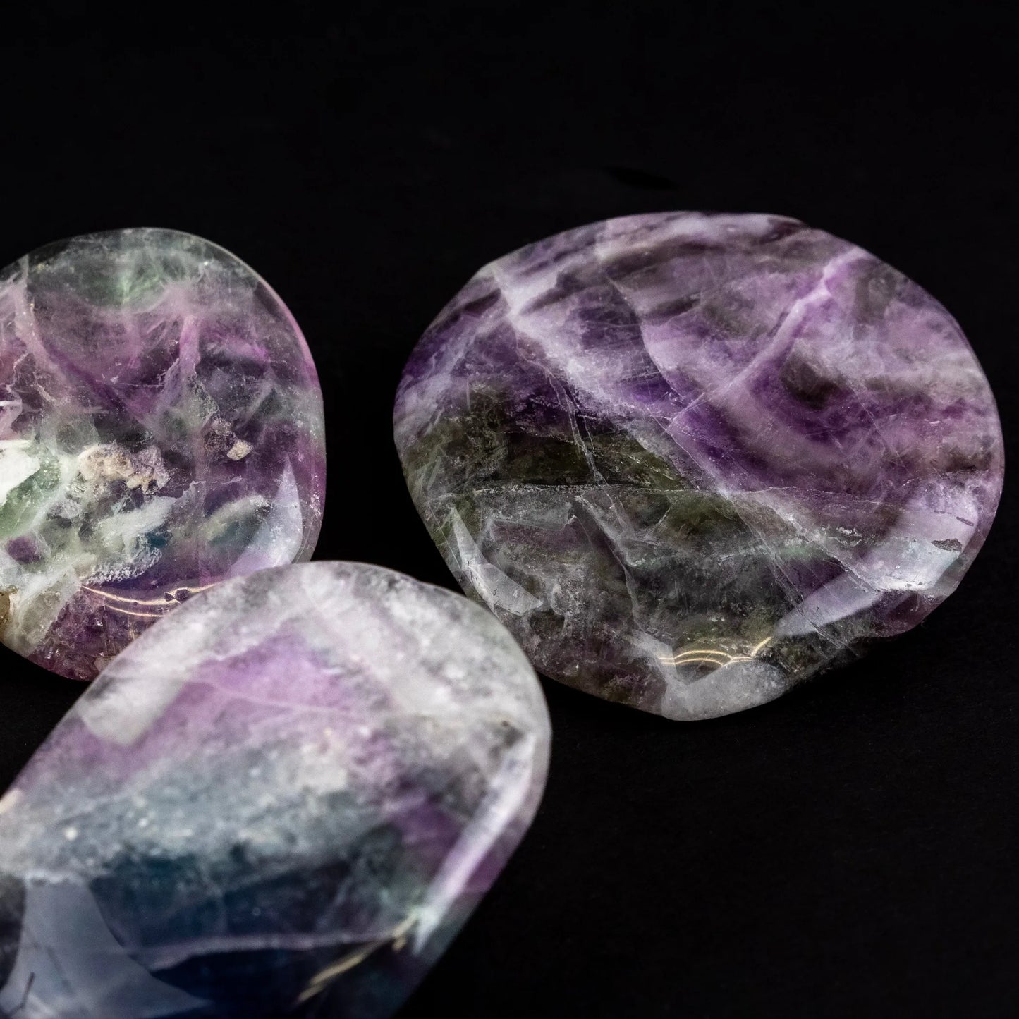 Fluorite | Palmstone | Worry Stone | 45-50mm