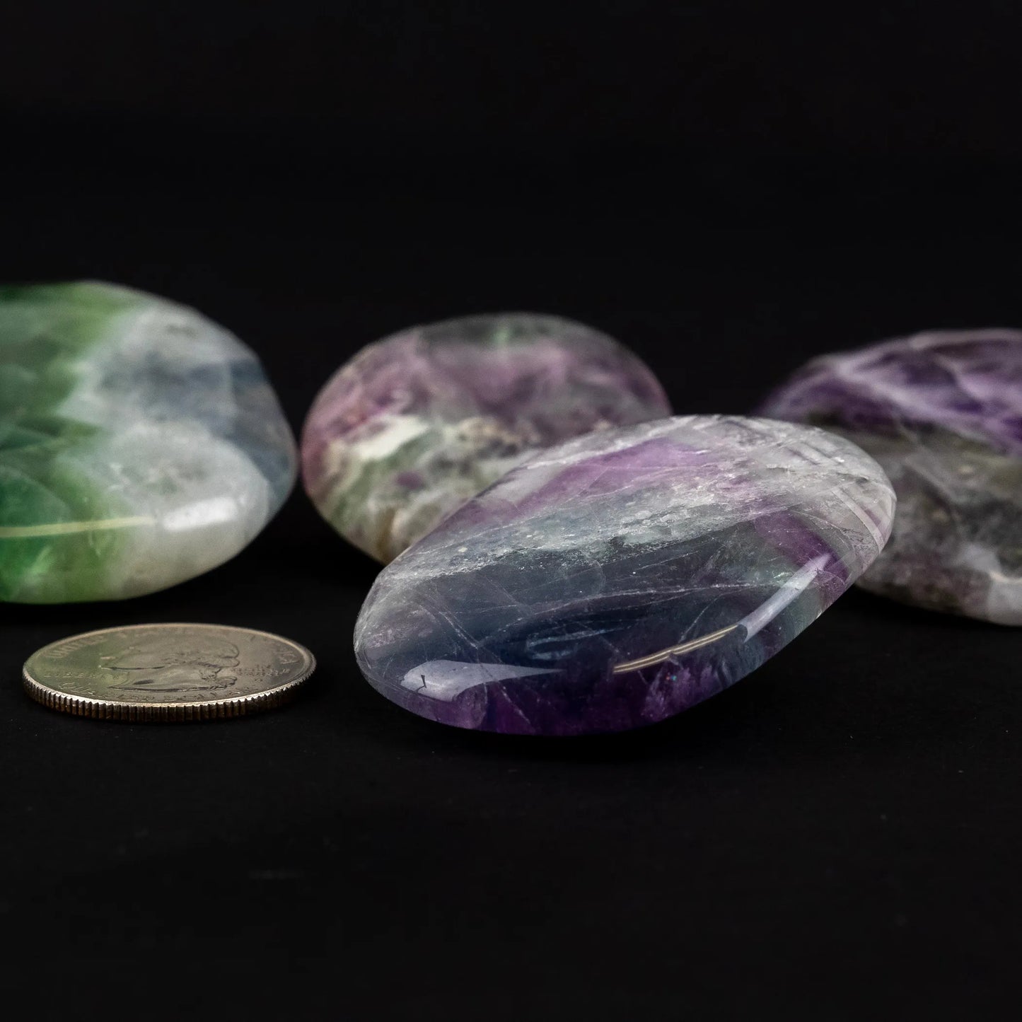 Fluorite | Palmstone | Worry Stone | 45-50mm