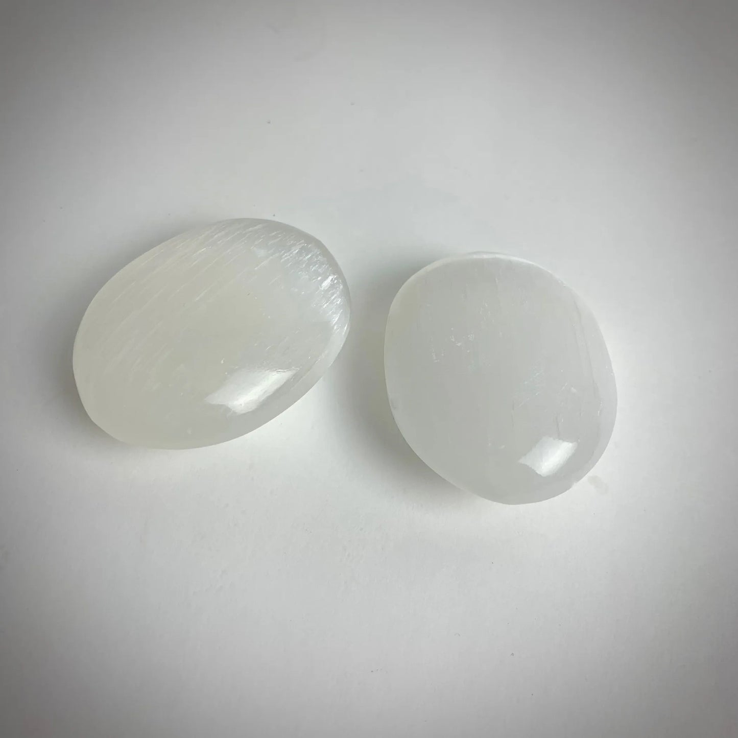 Selenite Palmstones | Choose a size! | Morocco