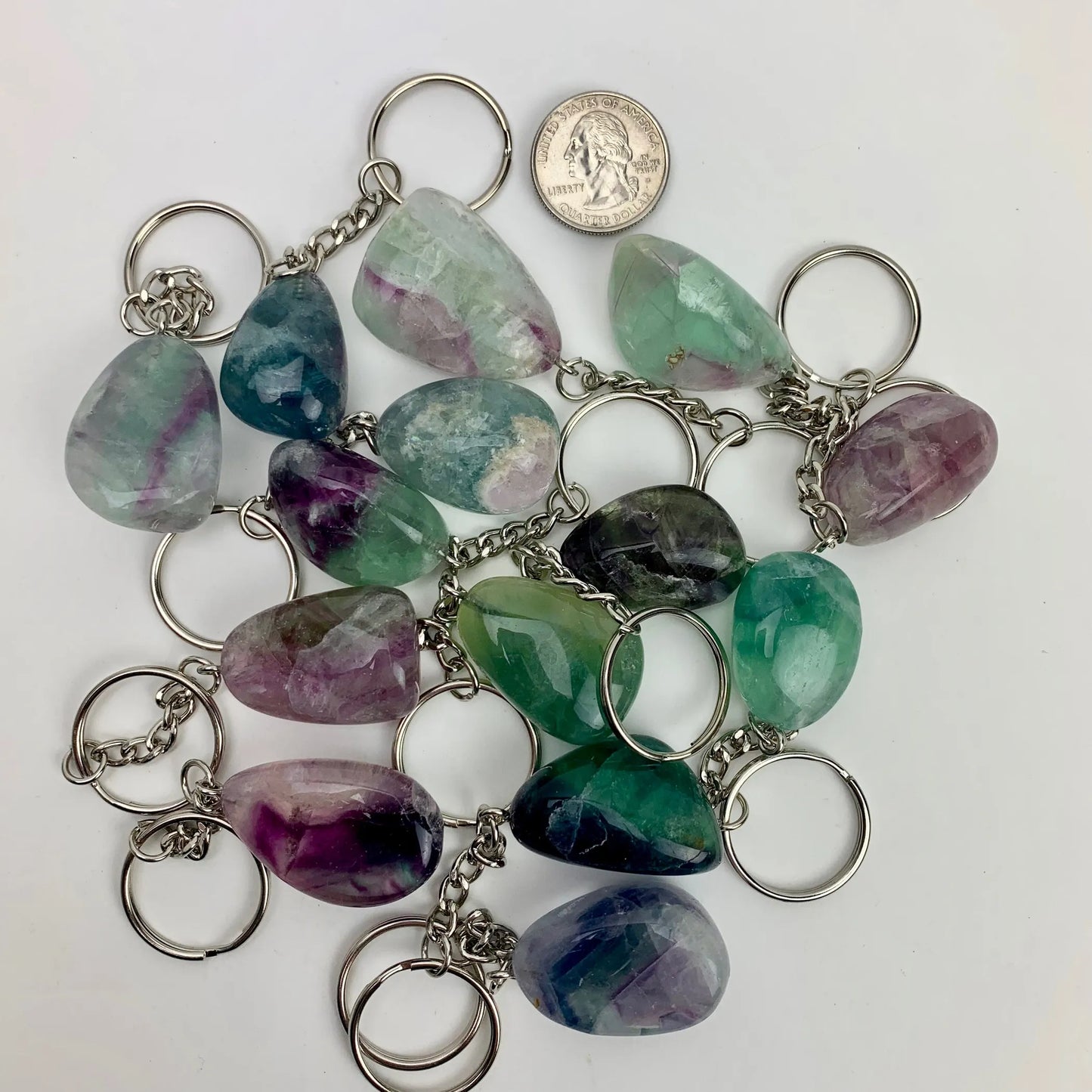 Fluorite Keychains | 30-40mm