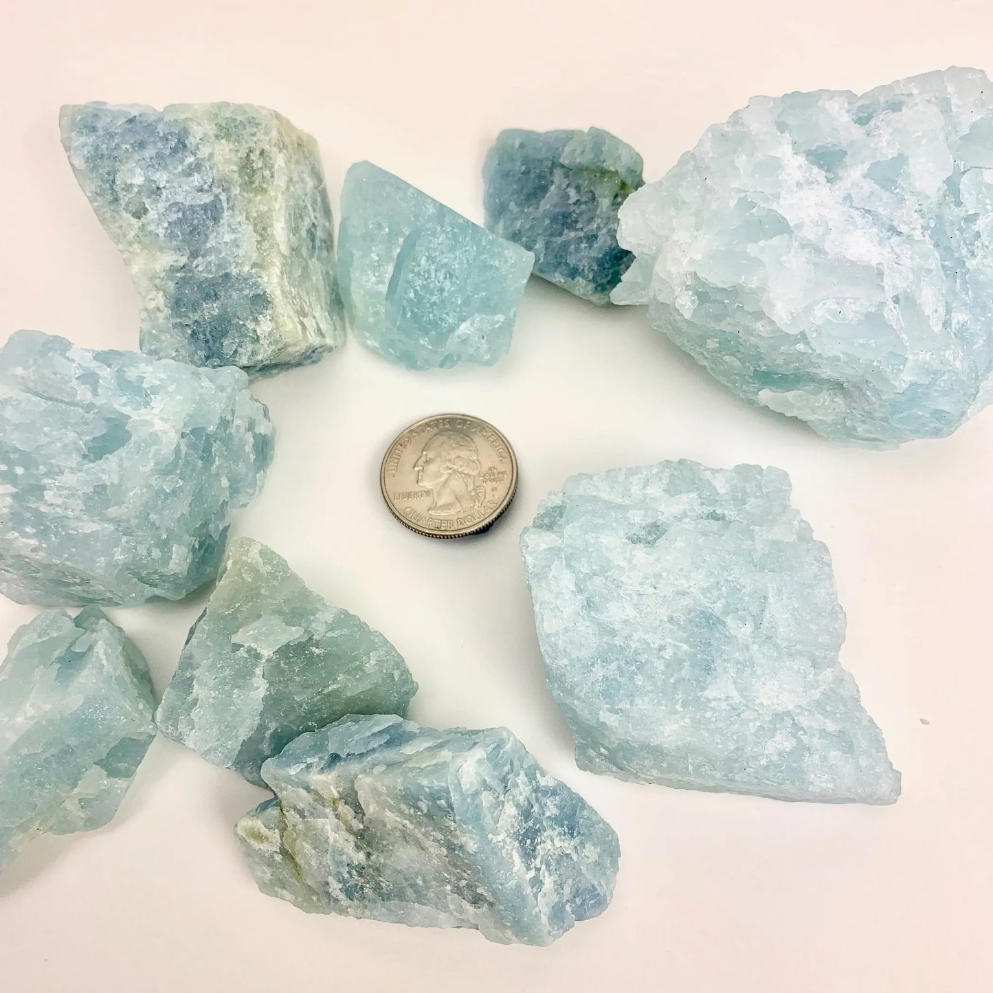 Aquamarine | Rough | EXTRA Quality | 1/2 KILO Lot | 35-75mm | Brazil