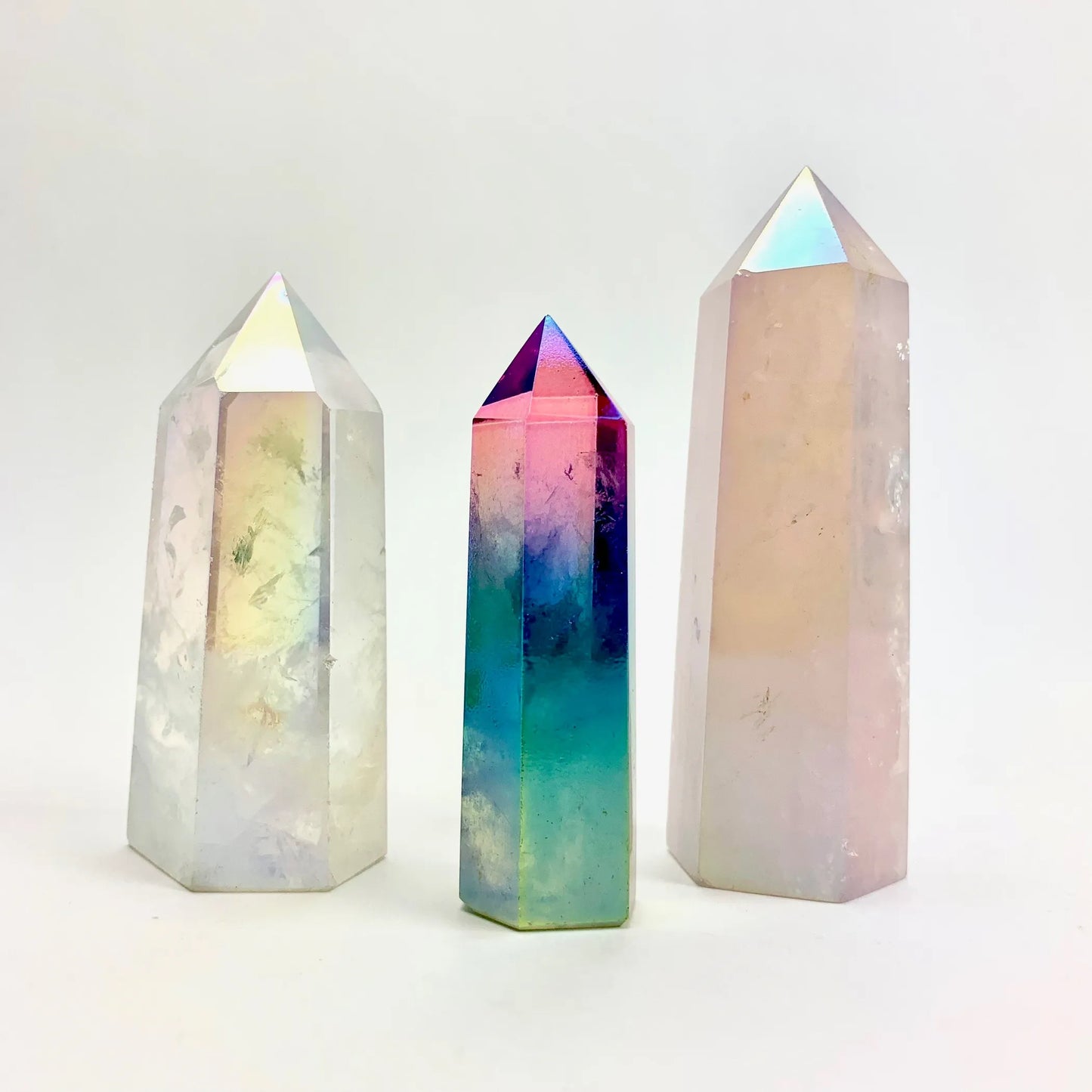 Aura Quartz Standing Points