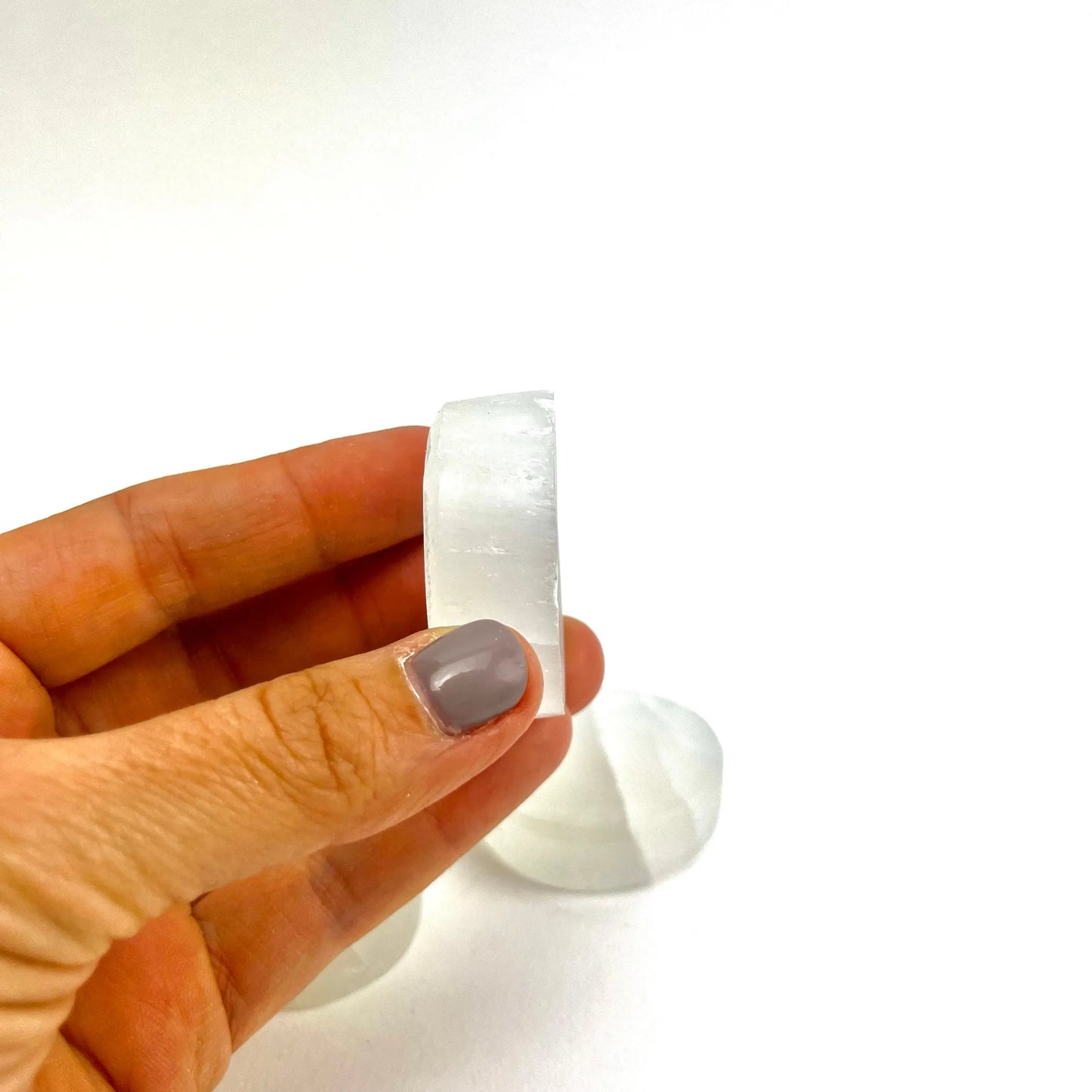 Selenite Worry Stone | 4cm | Morocco