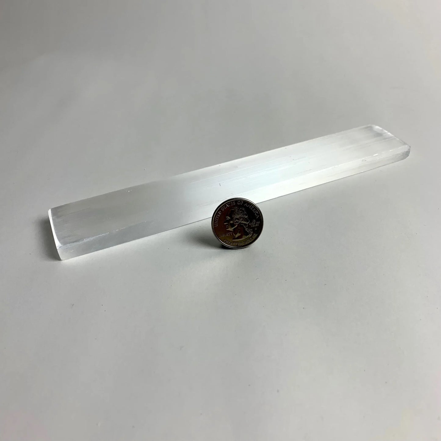 Selenite Rectangle Crystal Charging Plate | 20 cm | Morocco