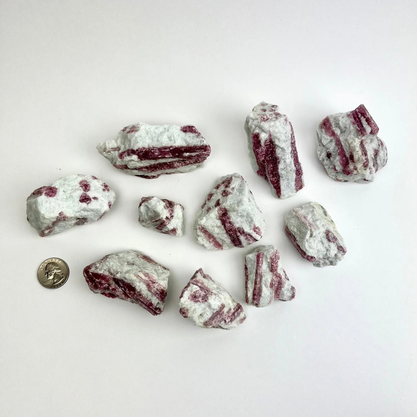 Pink Tourmaline In Quartz - KILO LOT - Brazil | 40-70 mm