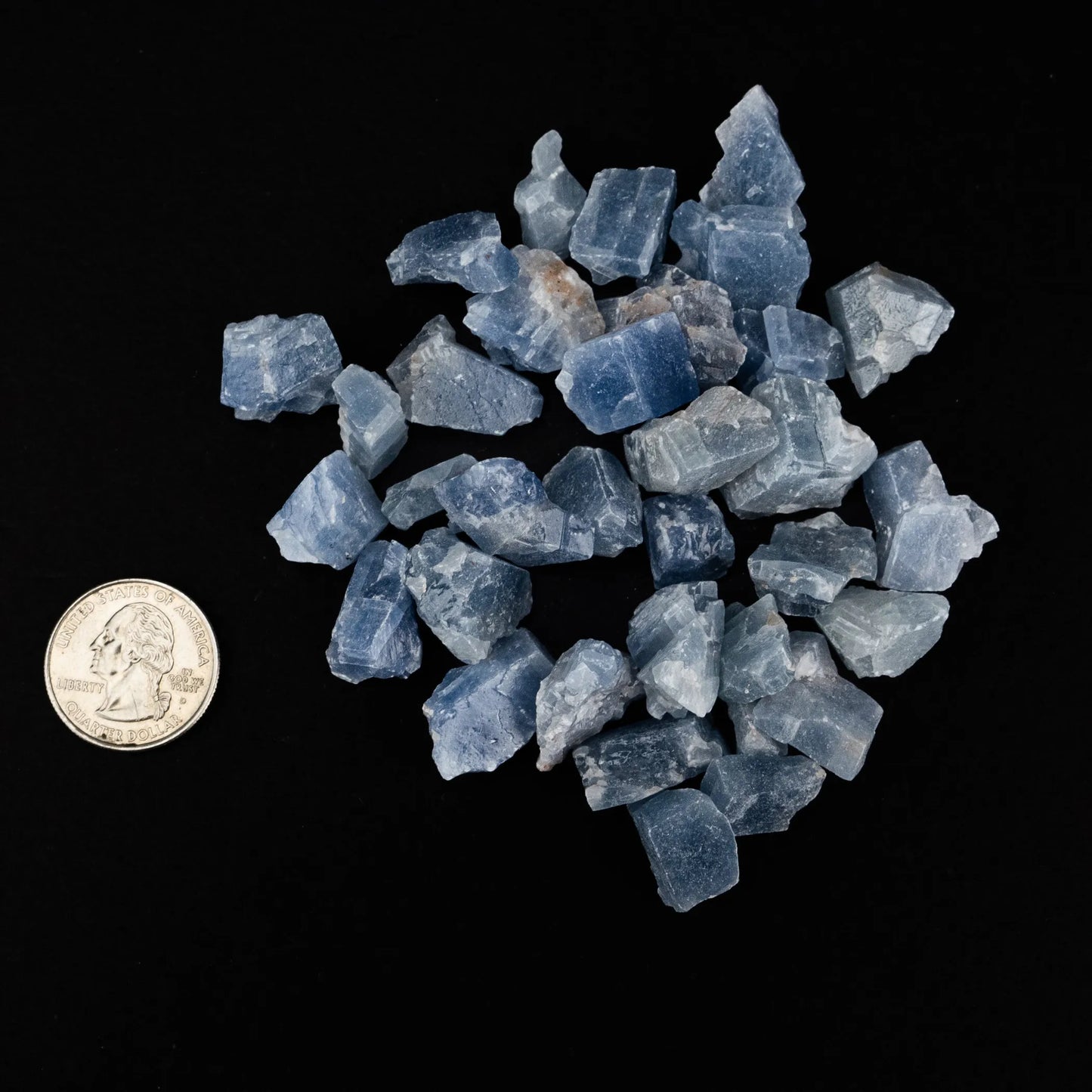 Blue Calcite | Rough | 1lb bag