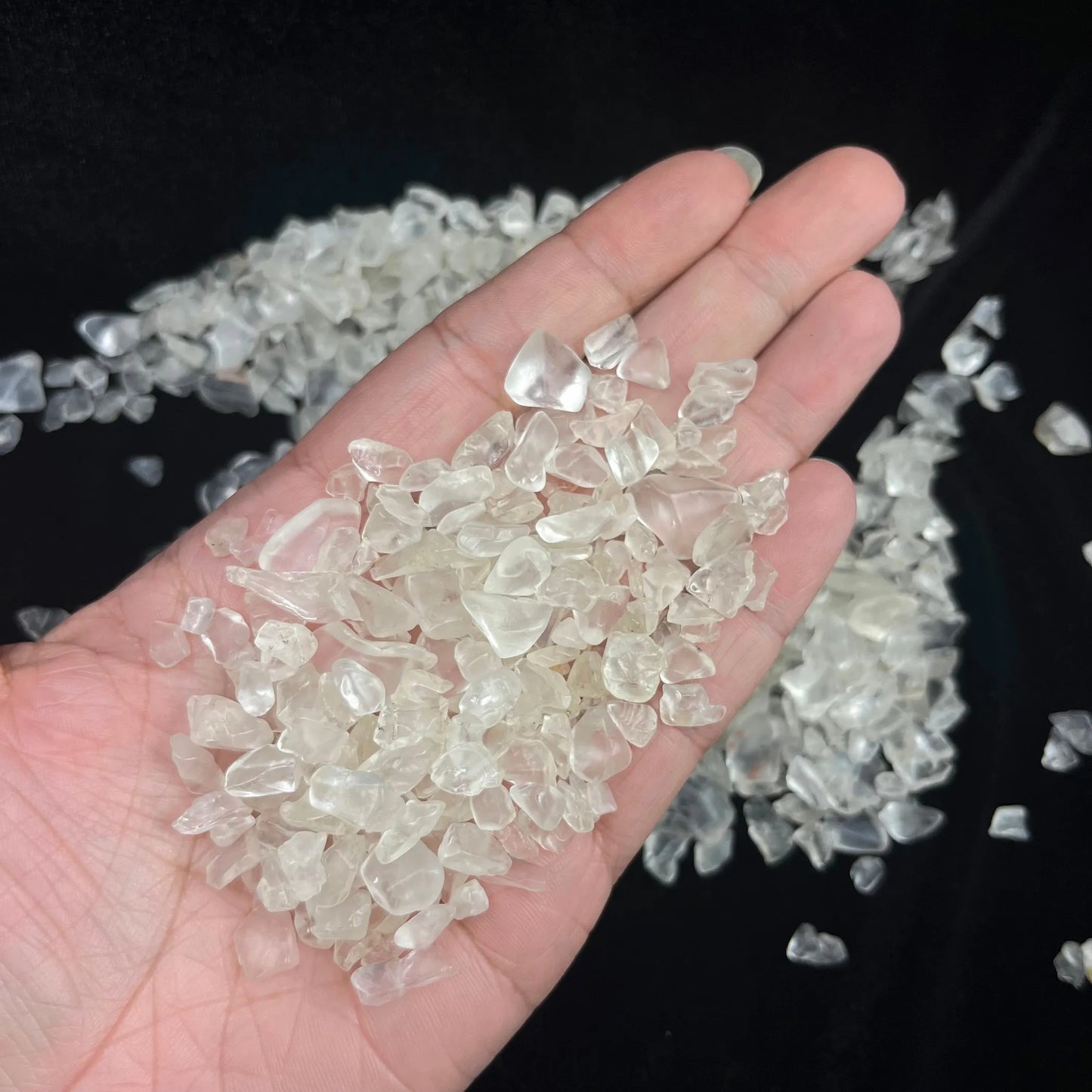 Quartz | Tumbled Chips | 1lb | 4-7mm | India