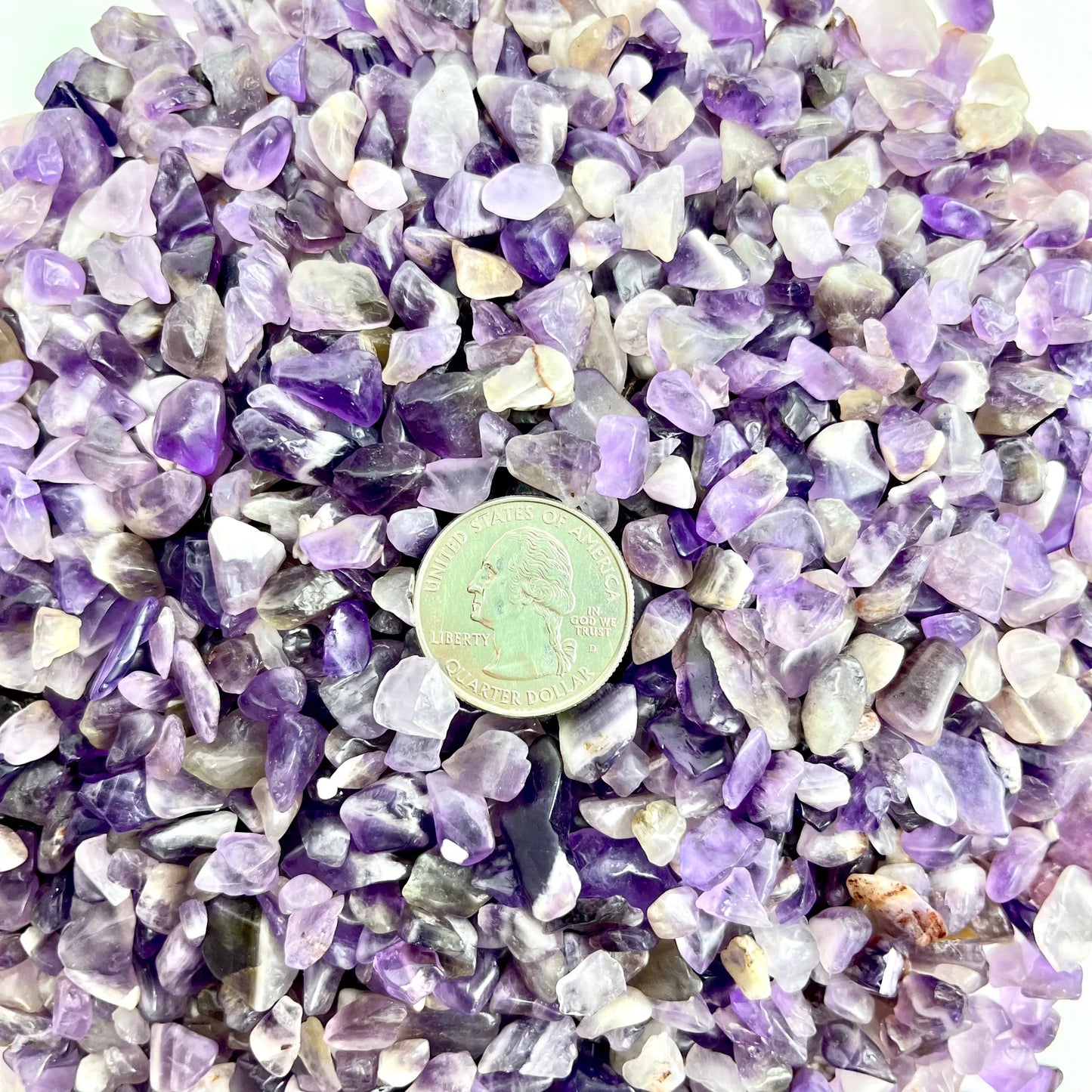 Amethyst | Tumbled Chips | 1lb | 4-7mm | India