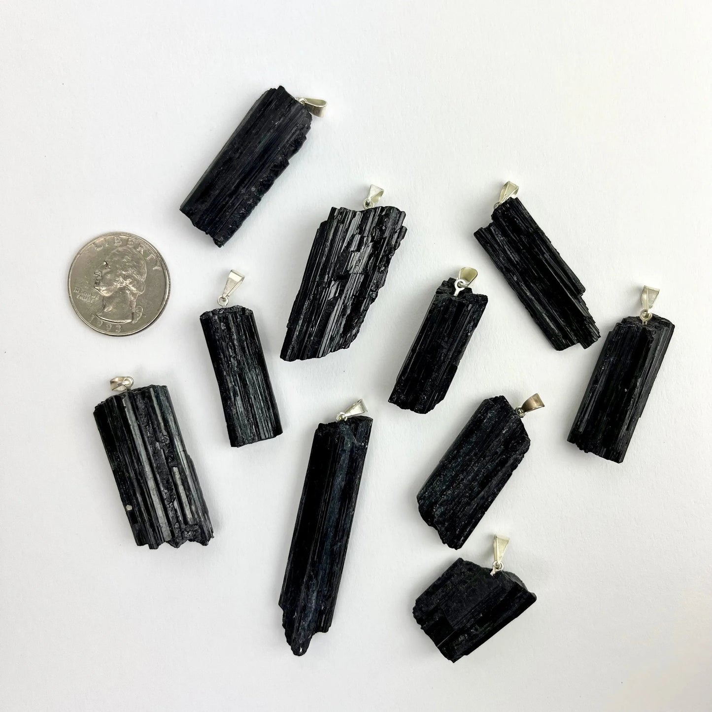 *Black Tourmaline Pendants | 30-50mm | Brazil