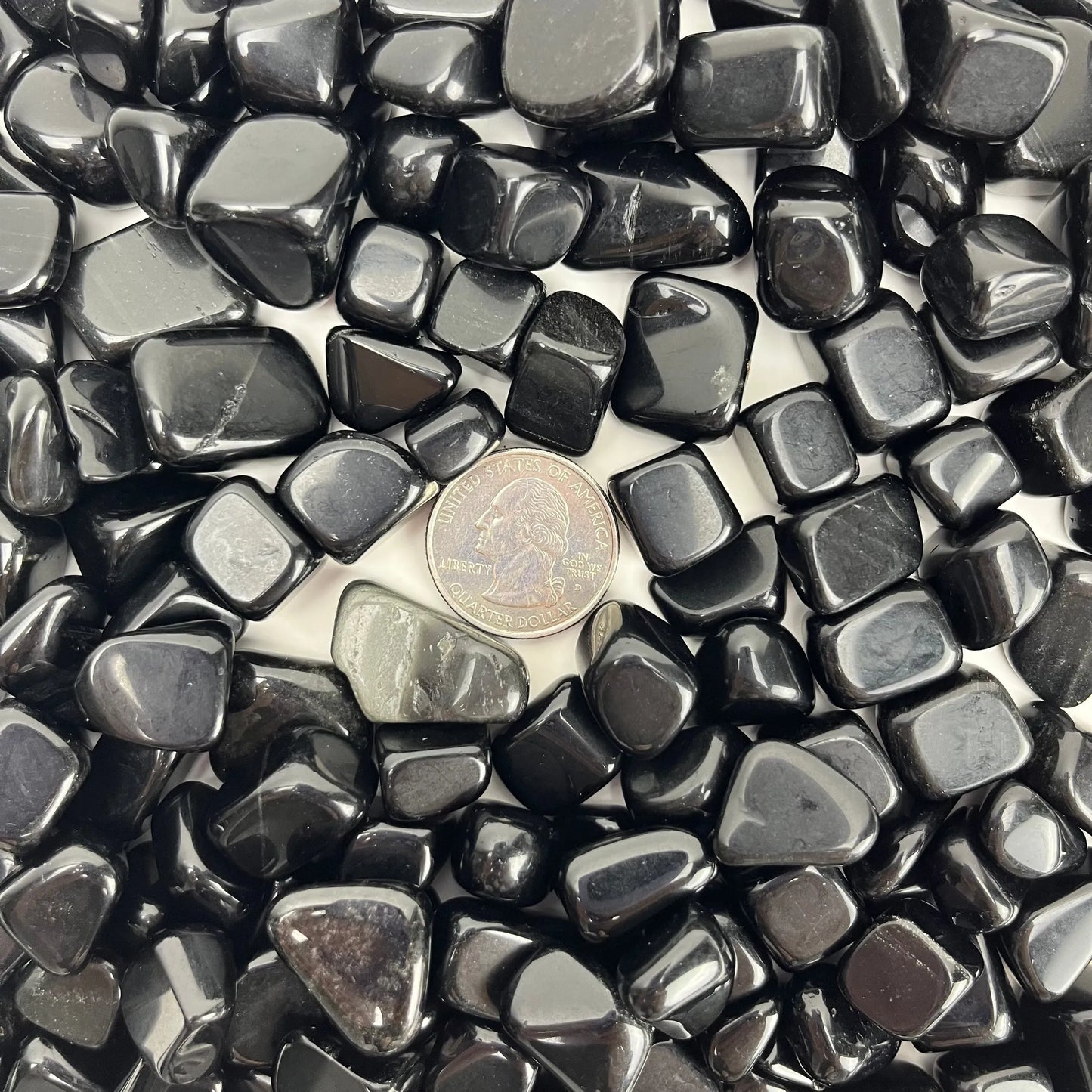 Black Obsidian | Tumbled | Mexico | Kilo Lot